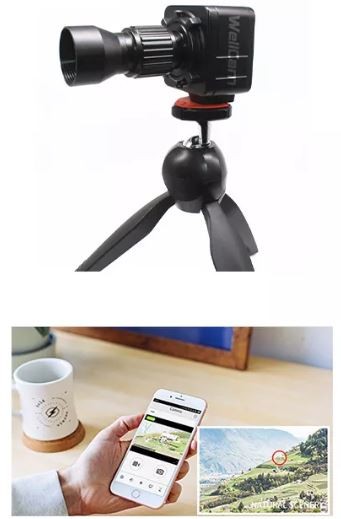 WIFI IP camera with motion detection and zoom mobile phone app