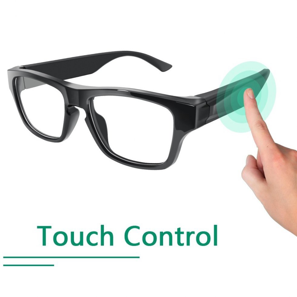 spy touch glasses with a hidden camera