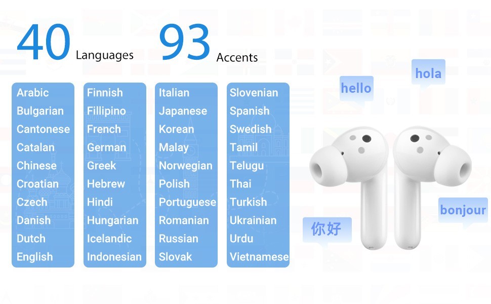translation up to 40 languages ONLINE - timekettle m3
