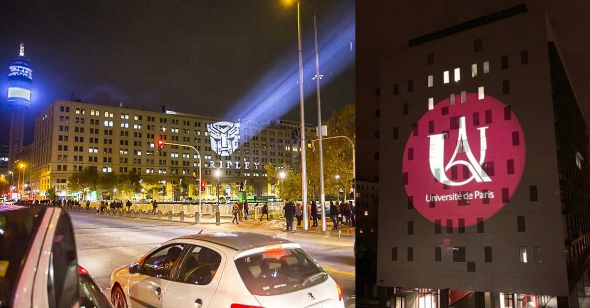 logo gobo projection