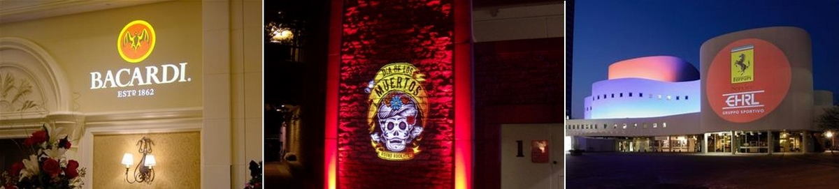 custom illuminated advertising GOBO projector